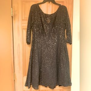 Dark Grey Sparkle party dress